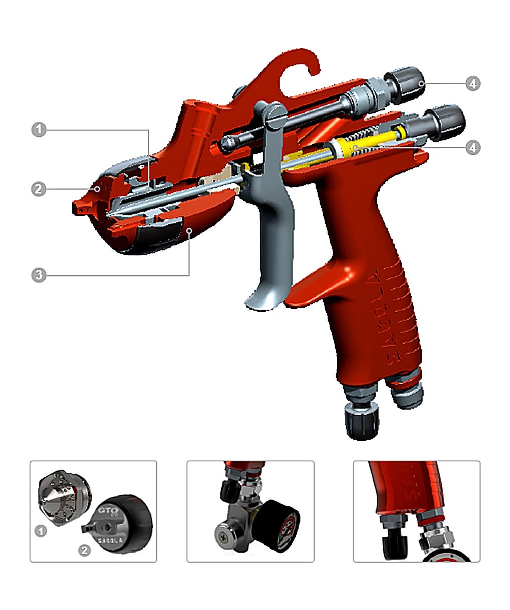 Sagola 3300 GTO Gravity Spray Gun