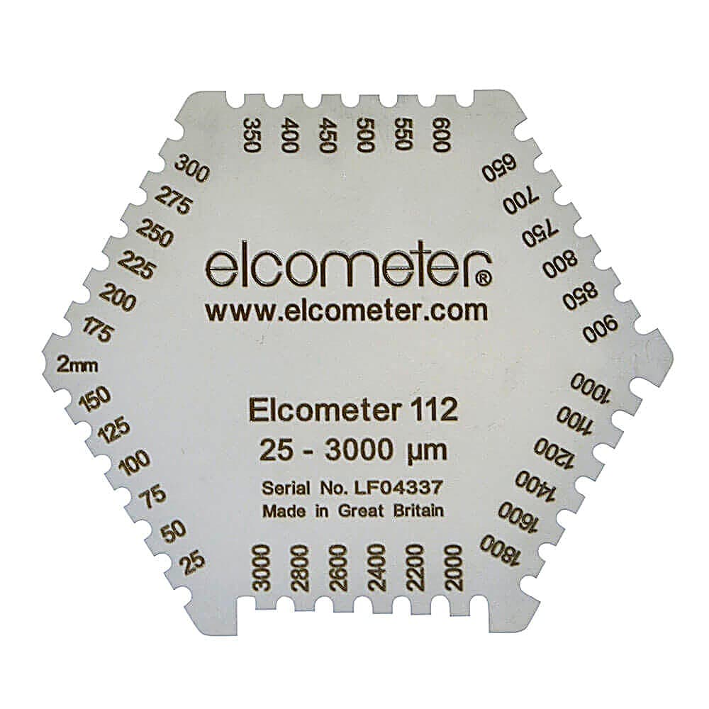 Elcometer 112AL Punched Hexagonal Wet Film Combs