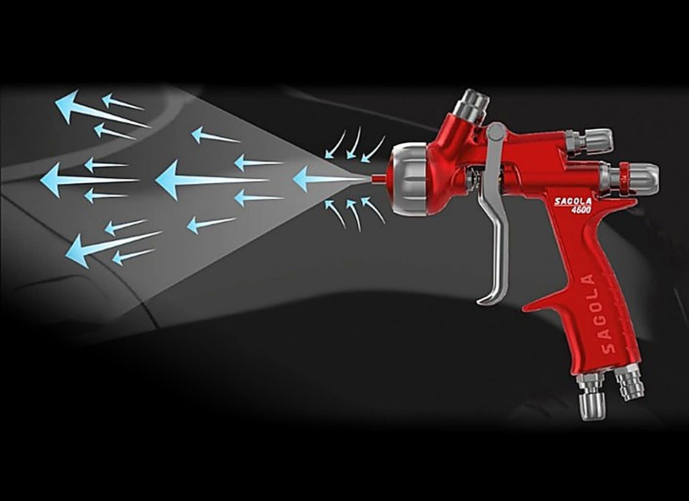 Sagola 4600 Digital Gravity Spray Gun