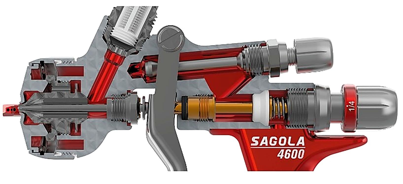 Sagola 4600 Digital Gravity Spray Gun