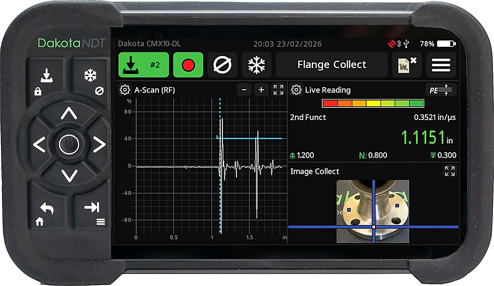 Dakota CMX10-DL Full Wave Capture Thickness Gauge