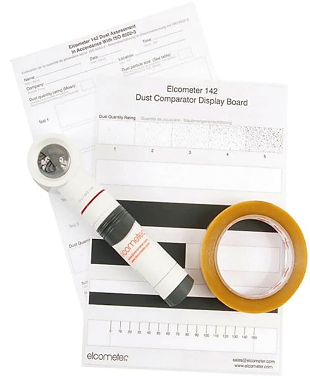 Elcometer 142 ISO 8502-3 Dust Tape Test kit