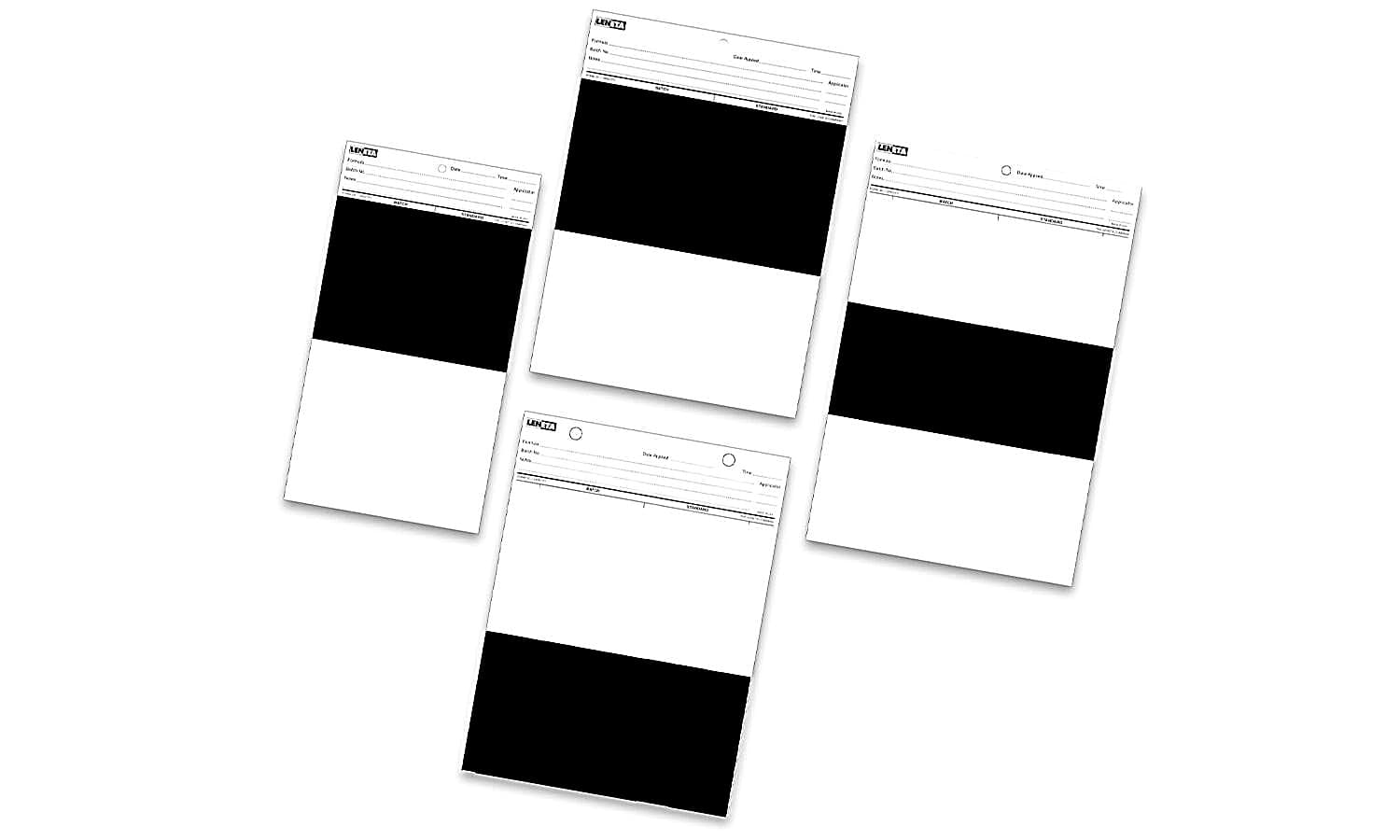 Elcometer 4695 Plain White & Plain Black Charts