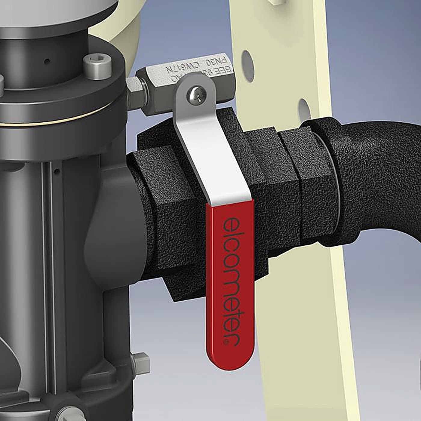 Elcometer Safety Petcock 6mm HP Ball Valve
