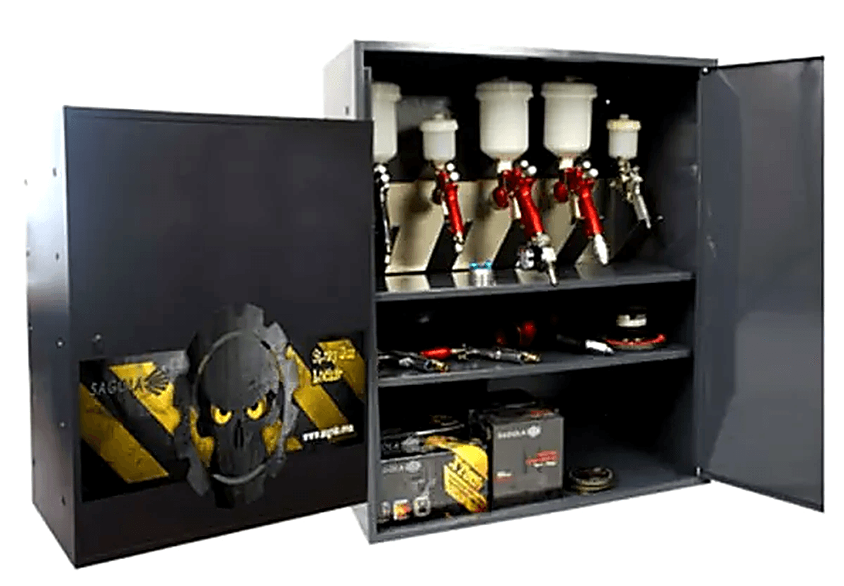 Sagola Spray Gun Stand & Locker
