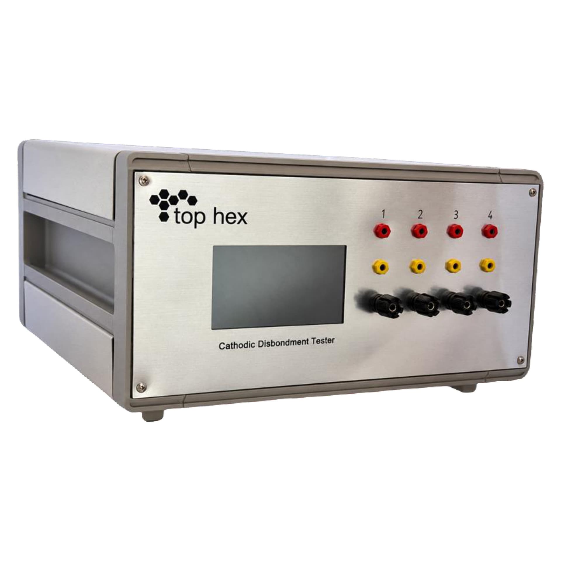 Top Hex 4 Channel Cathodic Disbondment Tester with touchscreen and four test channels